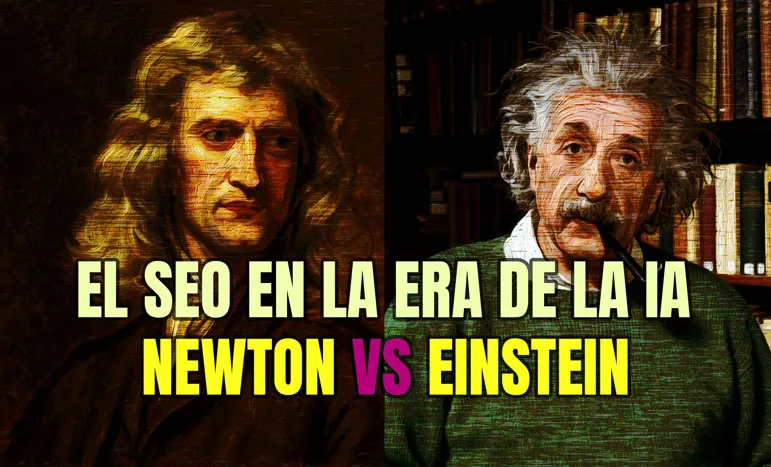 RELATIVIDAD SEMANTICA NEWTON VS EINSTEIN EL SEO EN LA ERA IA Y LOS LLM