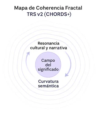 resonancia semántica y aios - Mapa de coherencia fractal TRS v2 (CHORDS+) resonancia semántica